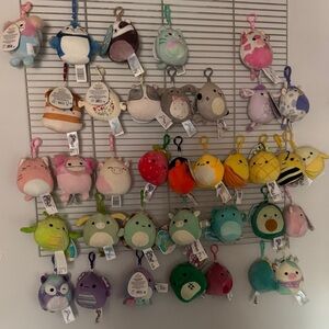 Squishmallow clips all for 100 or 1for5 will bundle for lower price!